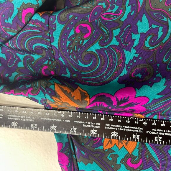 Victorias Secret Gold Label womans Floral Robe One Size teal purple pink green - Picture 9 of 11